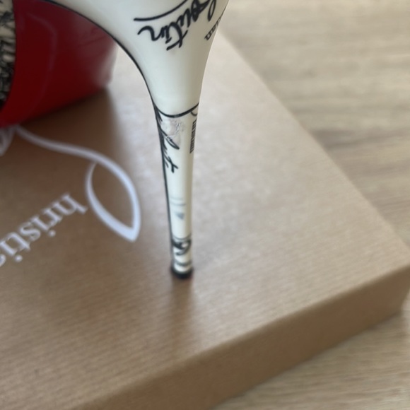 Christian Louboutin’s Black / white / red - size 37.5 - Picture 14 of 16